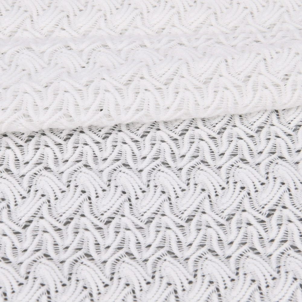 Polyester tricot lace fabric