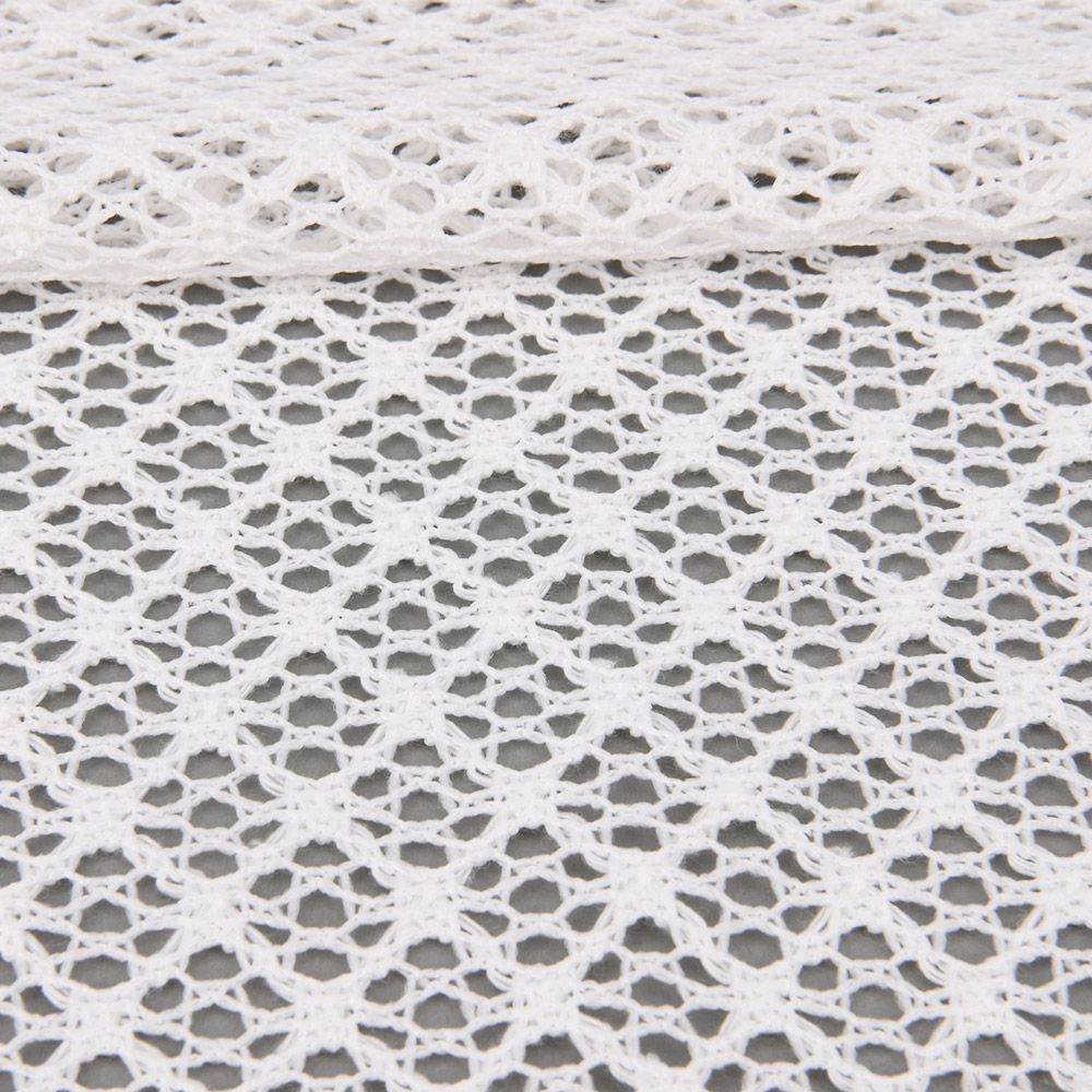 Polyester tricot lace fabric