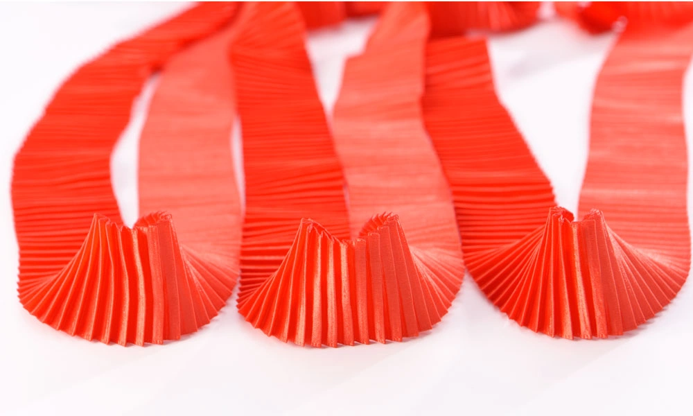 pleated ribbon