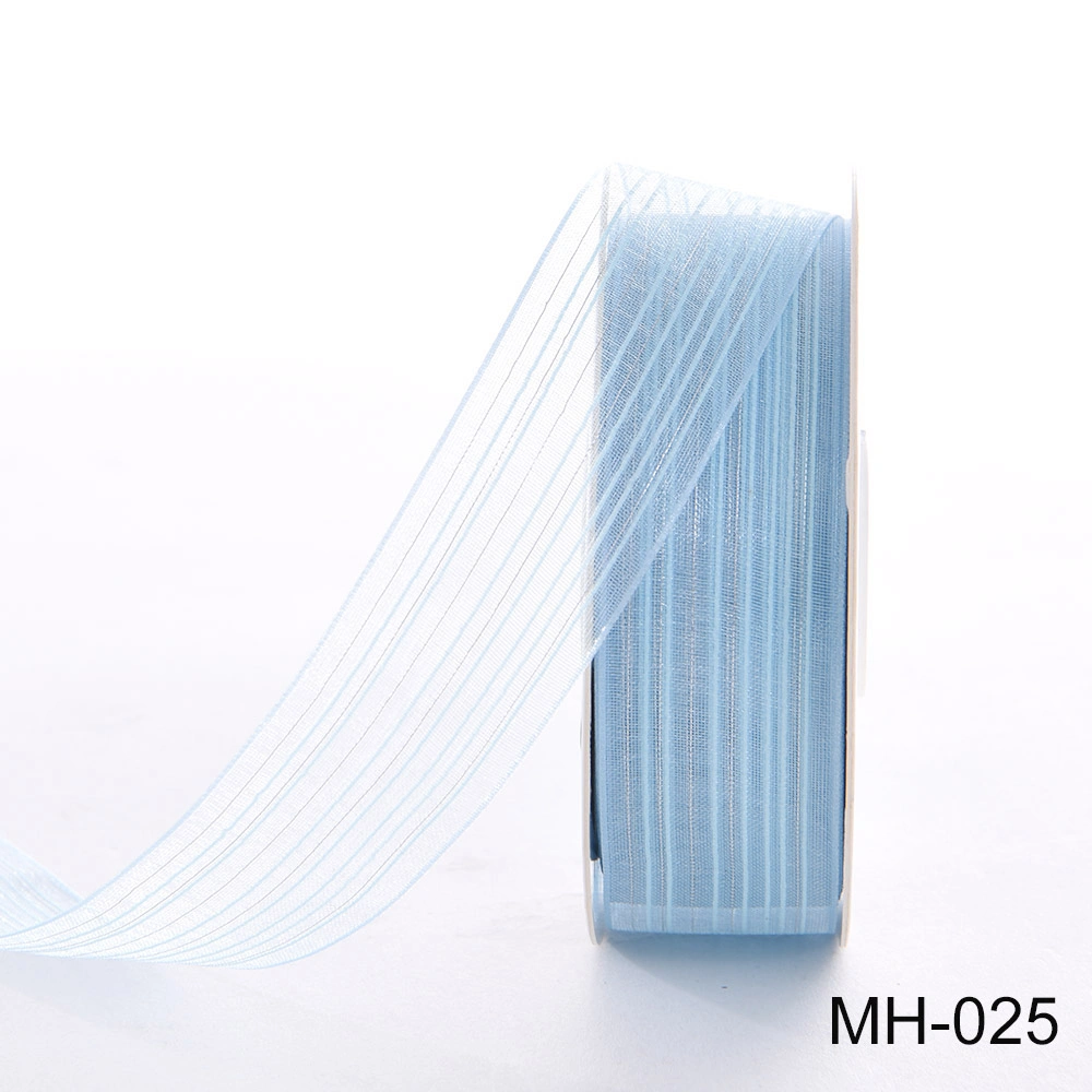blue organza ribbon