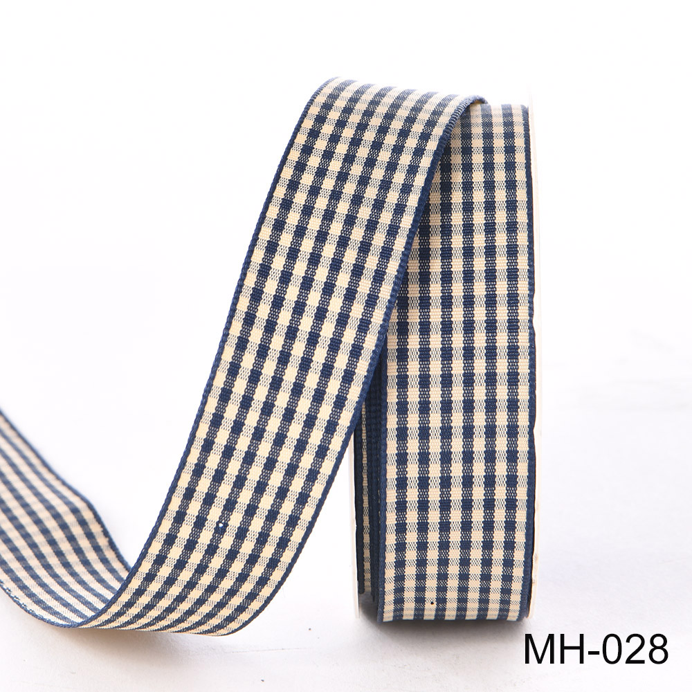 navy blue plaid ribbon navy blue plaid ribbon