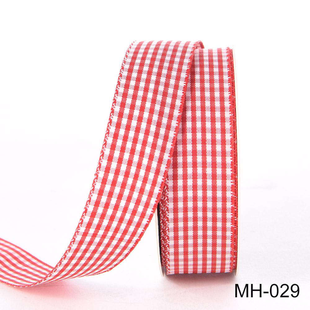 red plaid ribbon red plaid ribbon