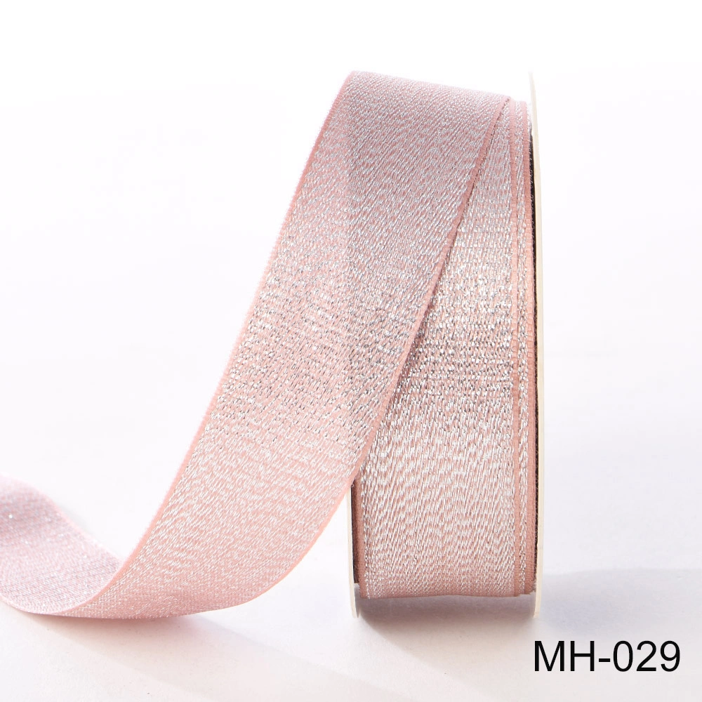 pink silver ribbon