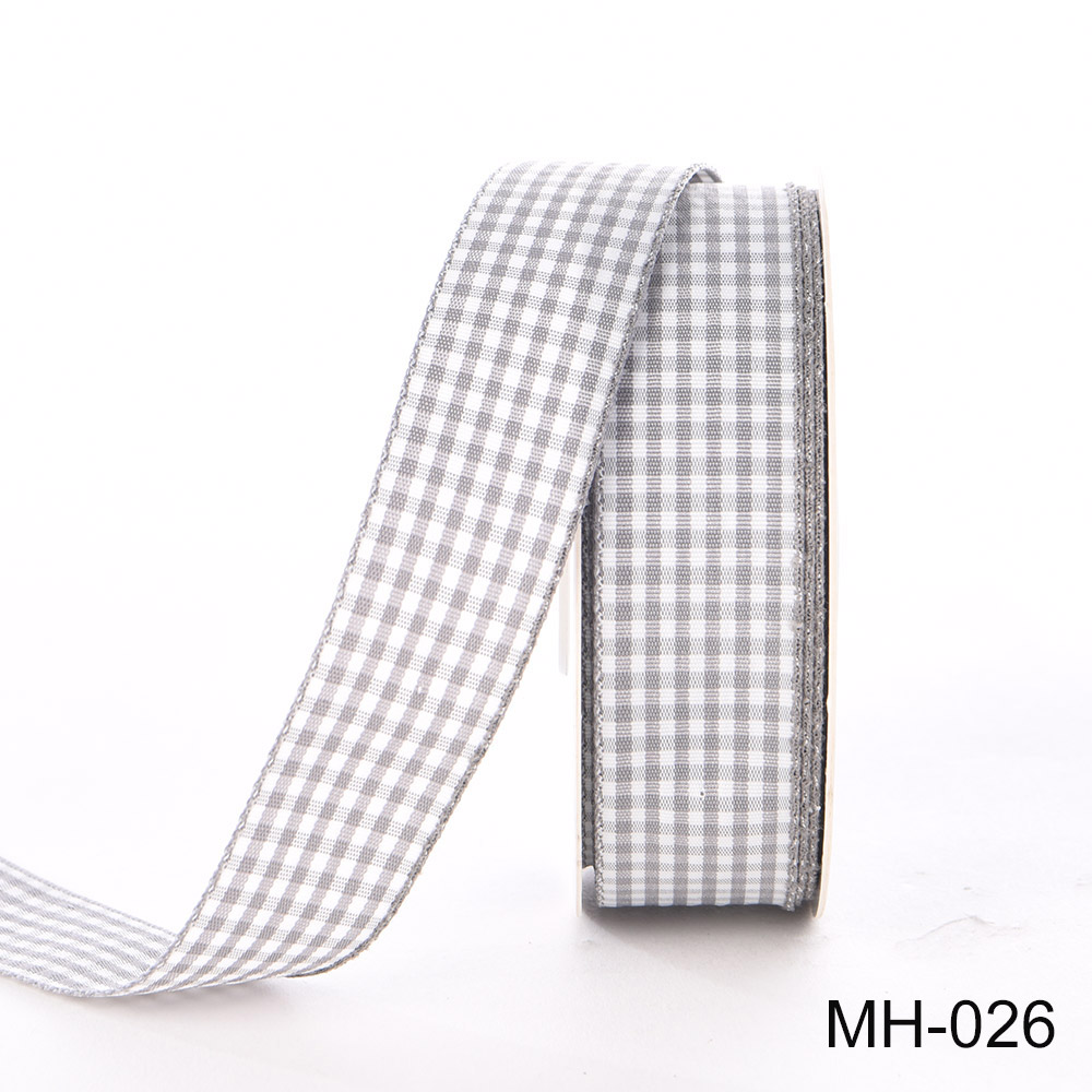 grey plaid ribbon grey plaid ribbon