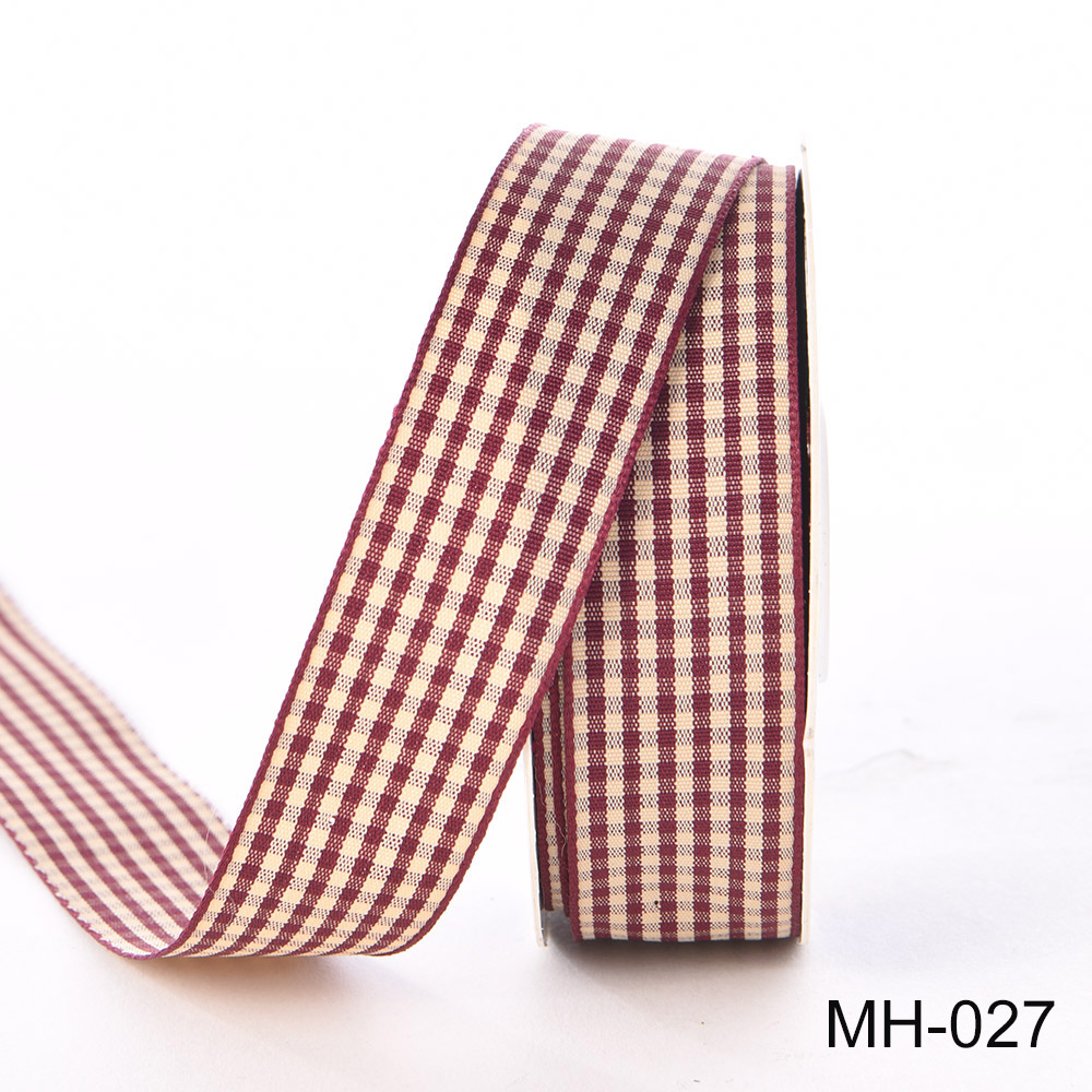 burgundy plaid ribbon burgundy plaid ribbon
