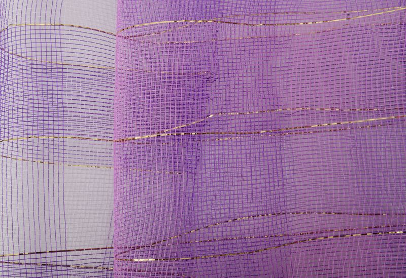 Poly Decor Metallic Striped Flower Wraps