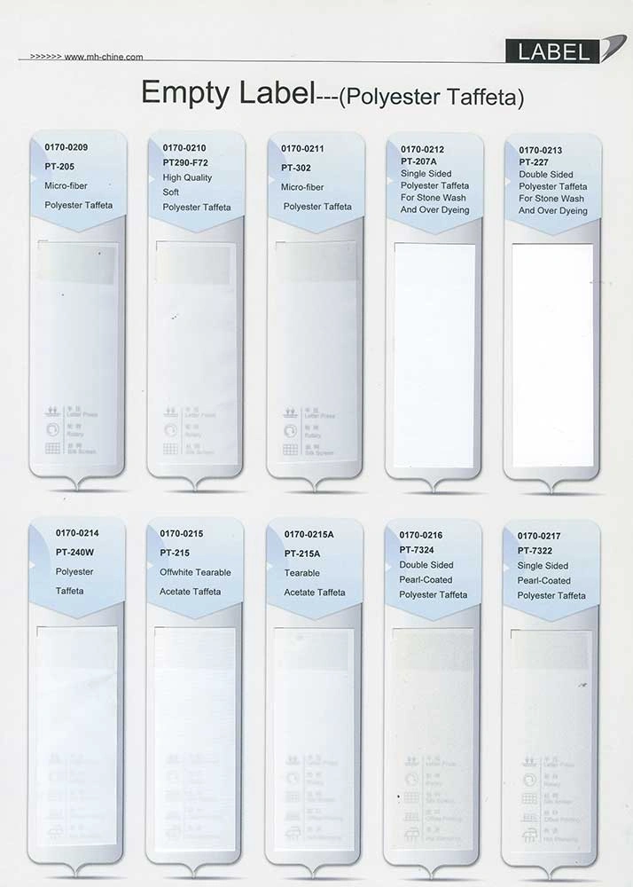 nylon taffeta blank label