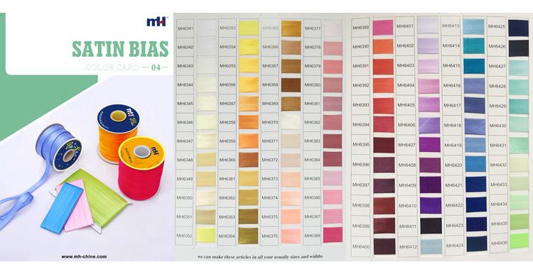 Download 100% Polyester Single Fold Satin Bias Tape for Blanket Binding