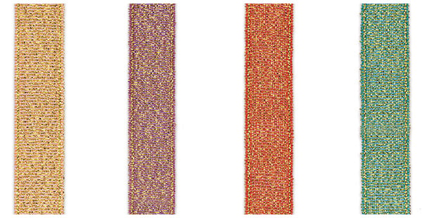 metallic ribbon nylon