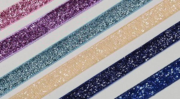 metallic velvet ribbon