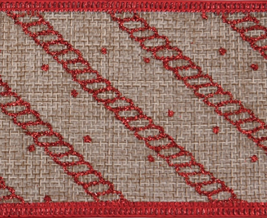 polyester fabric christmas ribbon 6136 0043