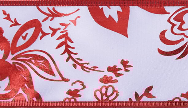 satin fabric christmas ribbon 6136 0063