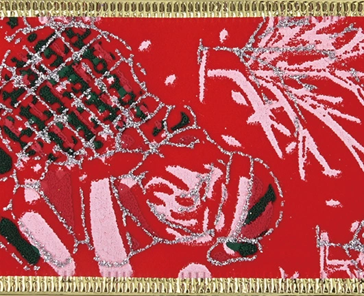 velvet fabric christmas ribbon 6136 0061