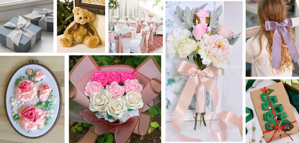 Satin ribbon usage