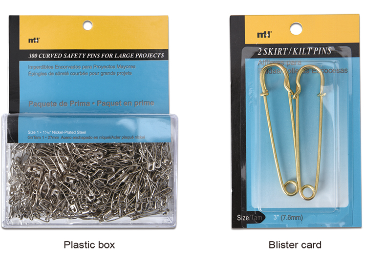 safety pin packing