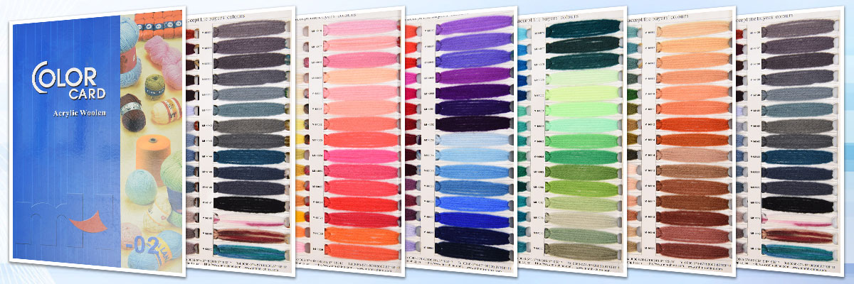 knitting yarn color card