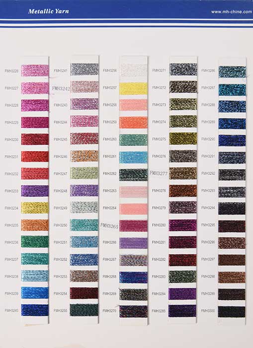 metallic yarn shade card metallic yarn shade card