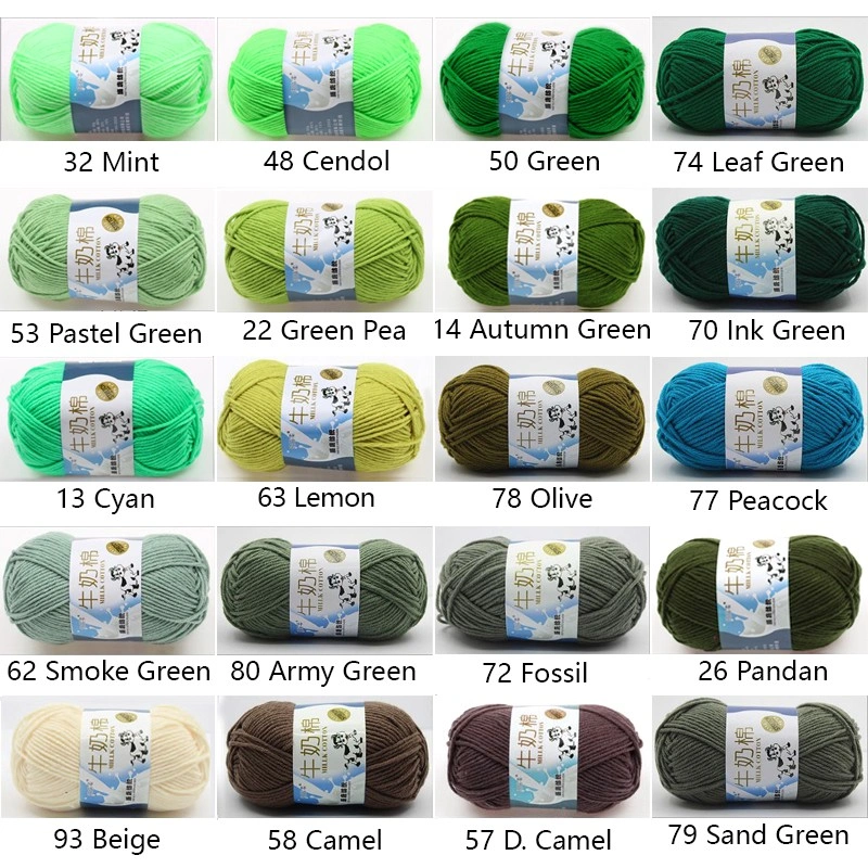 Smooth Soft Milk Cotton Hand Knitting Crochet Yarn