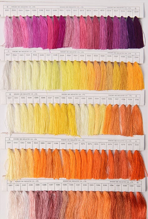 embroidery thread Color Card