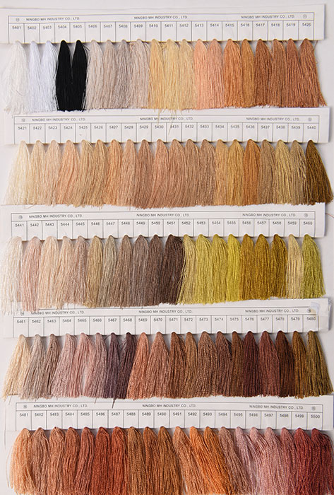 carte de couleur de fil de broderie fil à broder carte de couleur