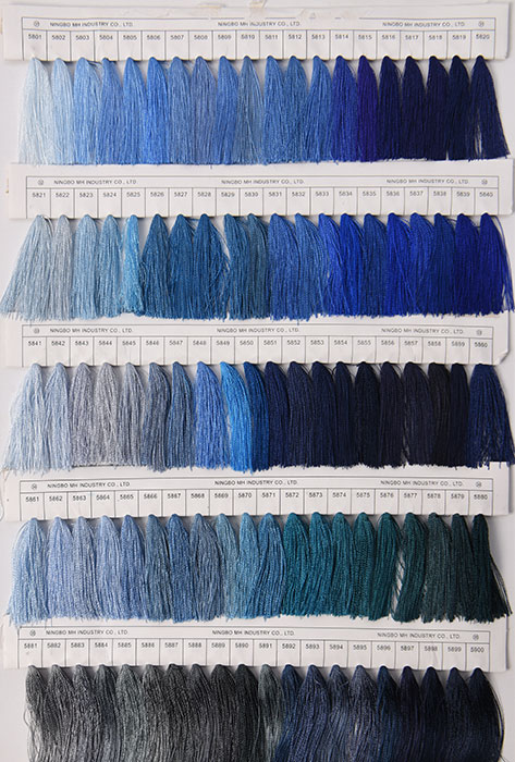 carte de couleur de fil de broderie fil à broder carte de couleur