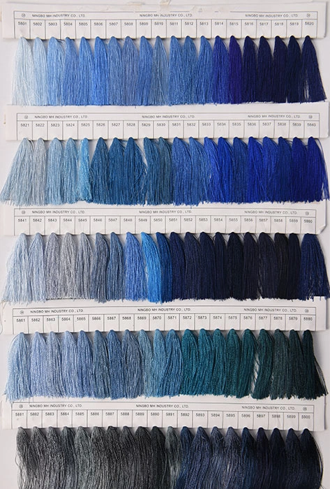 embroidery thread color card embroidery thread Color Card