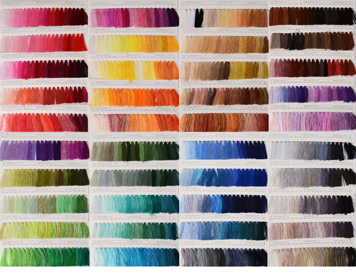 Polyester Embroidery Thread Color Chart