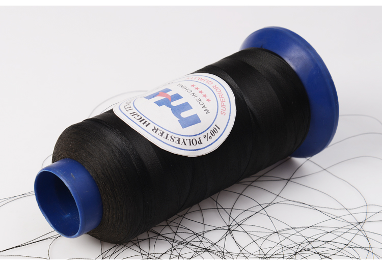 black polyester thread
