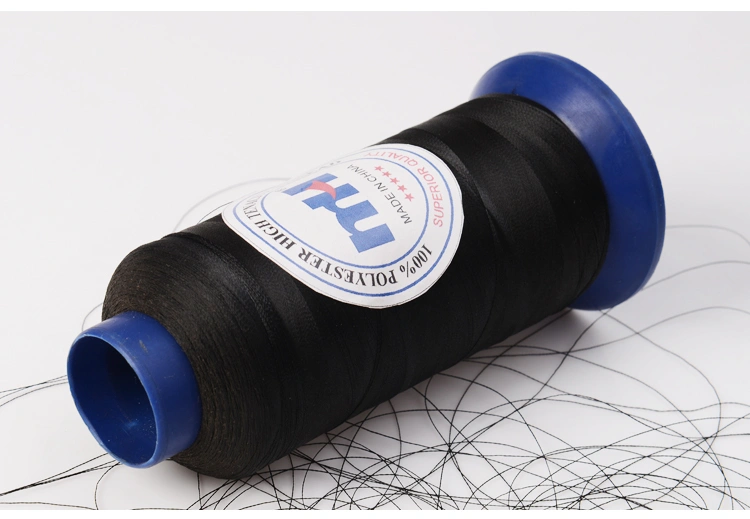 black polyester thread