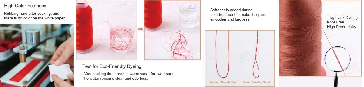 polyester thread for tassel feature
