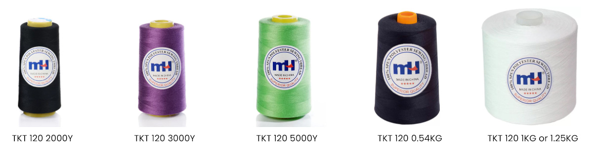 sewing thread length weight TKT