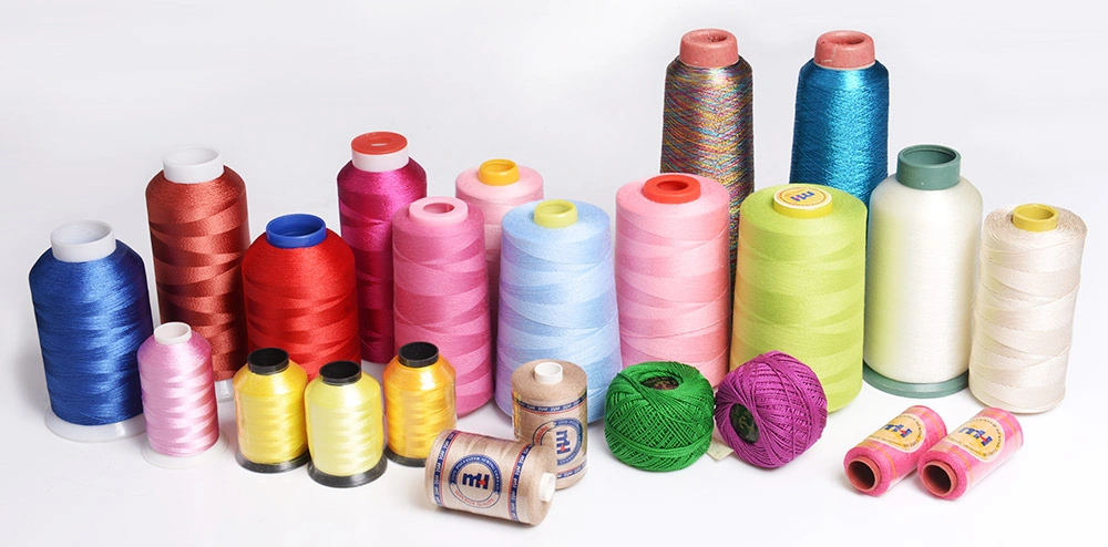 Polyester embroidery threads