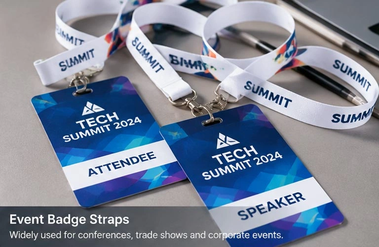 event badge straps webbing