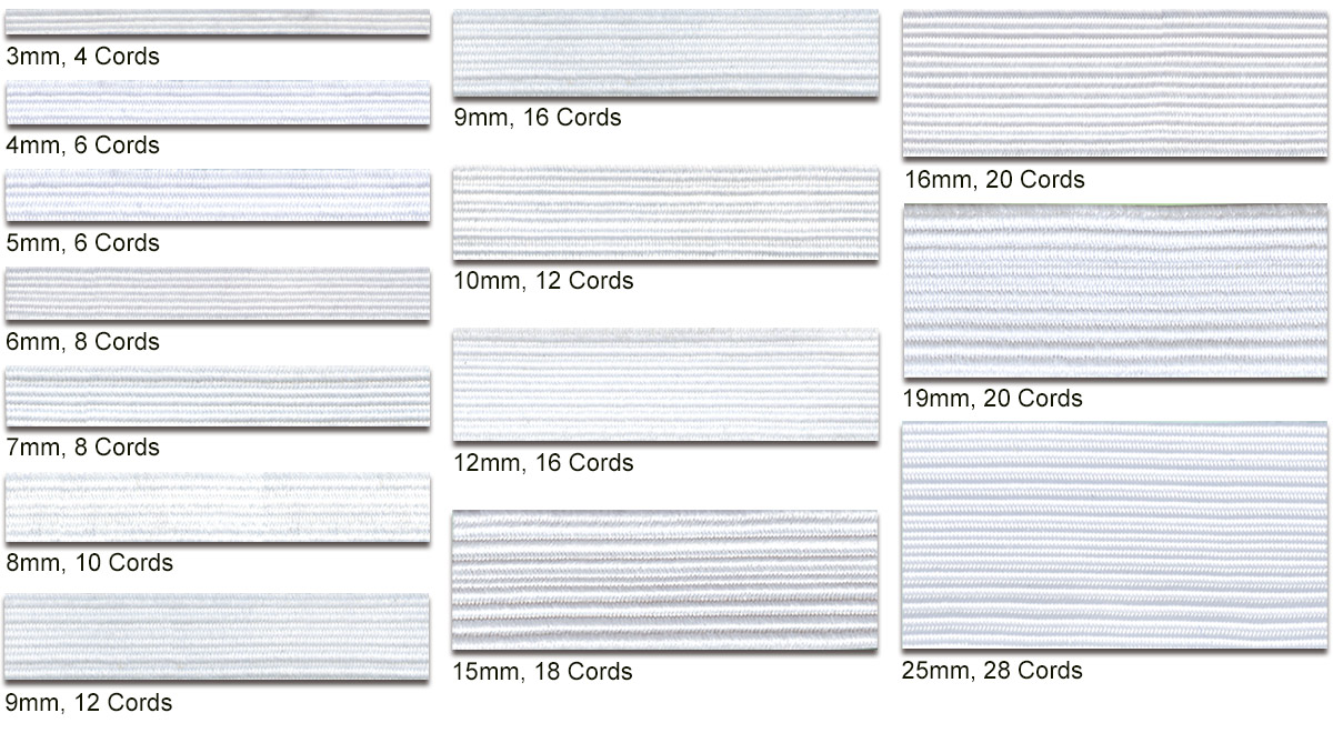 braided elastic width