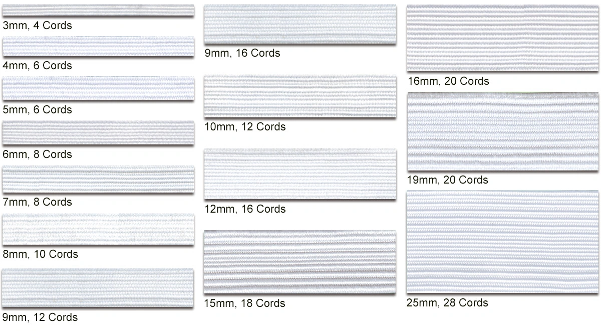 braided elastic width