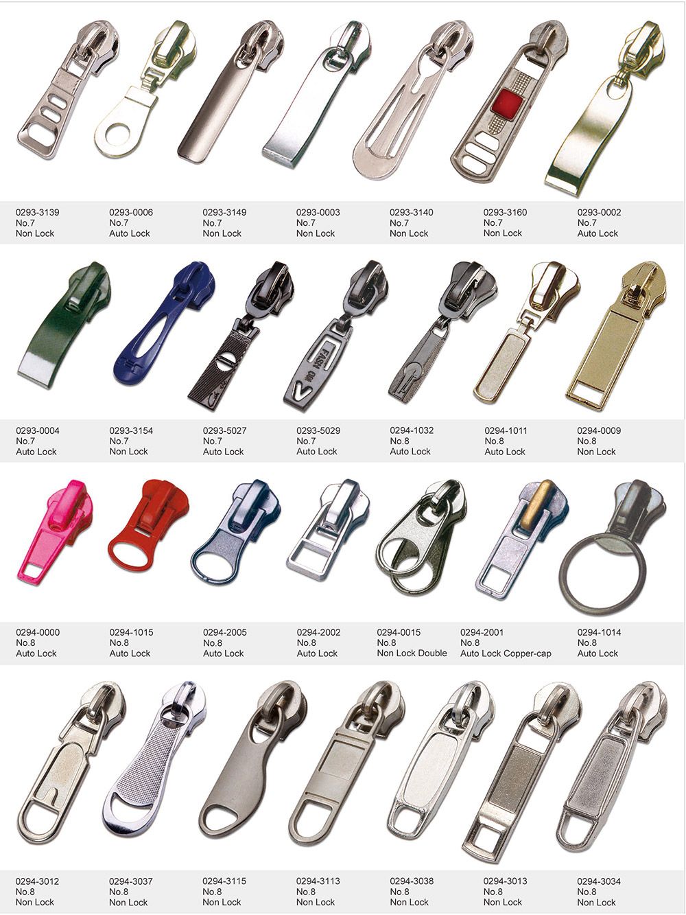 non lock sliders