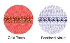 metal zipper teeth type metal zipper teeth type