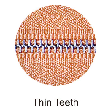metal zipper teeth type metal zipper teeth type