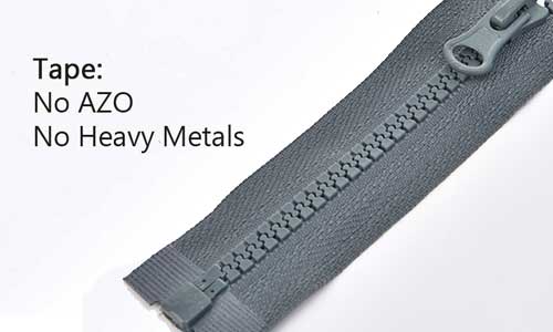 resin zippers