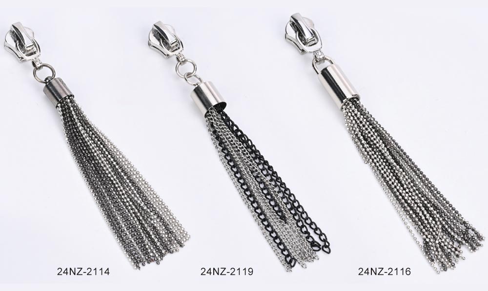 Zipper Slider with Metal Tassel Puller