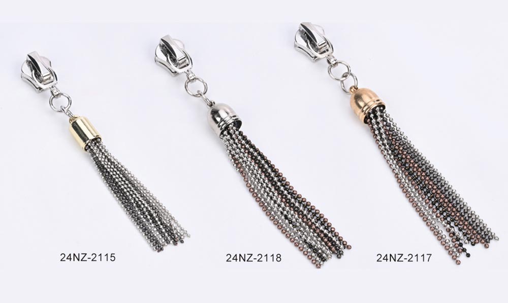 Zipper Slider with Metal Tassel Puller