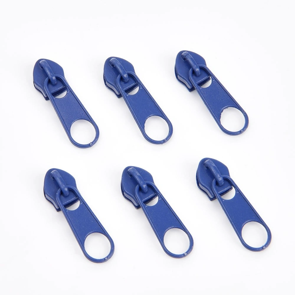 blue 6pcs long pull slider