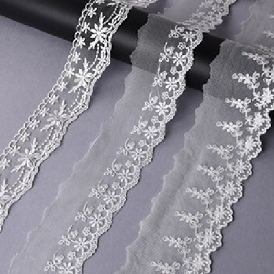 Ajuste de encaje de organza