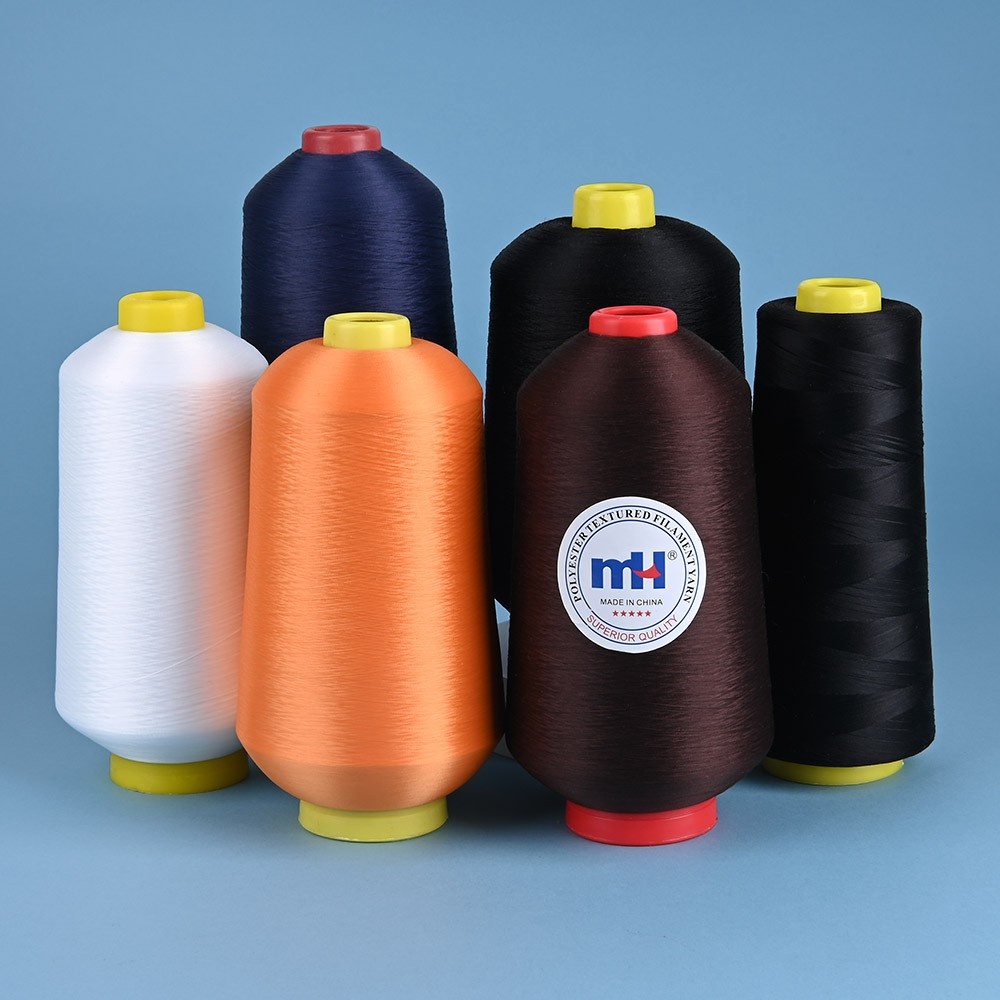 100 Polyester Textured Overlocking Sewing Thread Factory