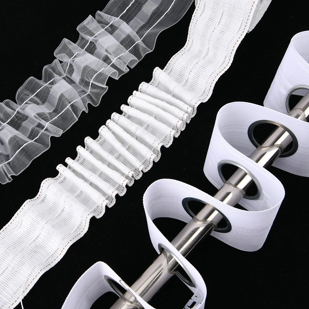 Eyelet Curtain Heading Tape Pinch Pleat Drapery Curtain Tape