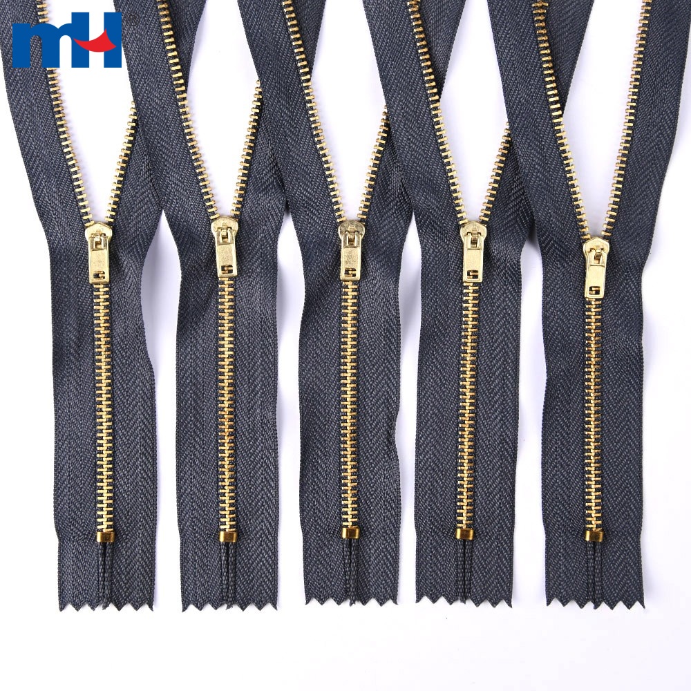 #3 brass zipper