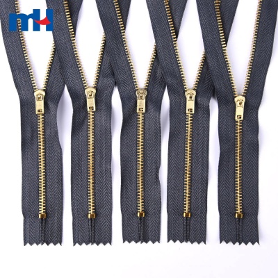 #3 Closed End Brass Zipper
