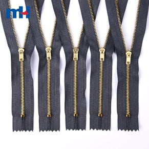 #3 brass zipper