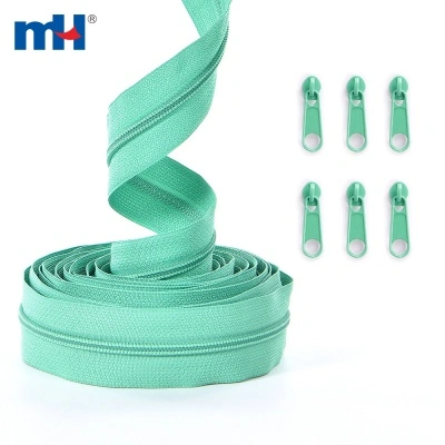 #4 Continuous Zipper Nylon Chain Coil
