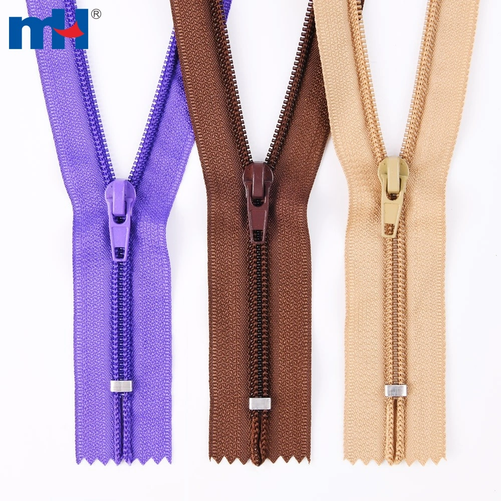 5 Close End Nylon Zippers, Nylon Coil Zippers Wholesale 5 Close End Nylon Zippers, Nylon Coil Zippers Wholesale